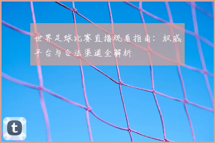 世界足球比赛直播观看指南:权威平台与合法渠道全解析